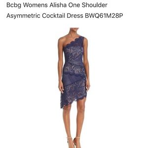 BCBGMaxAzria Alisha Navy Cocktail Dress, sz10, NWT